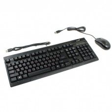 Клавиатура + мышь KM-125, USB, BLK, RU