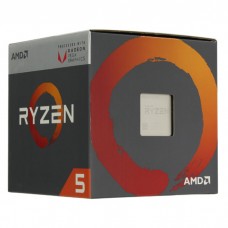 Процессор AMD Ryzen 5 2400 - 3,6 GHZ, 4 cores/8 threads, with Radeon RX Vega 11 Graphics, AM4, (YD2400C5FBBOX), BOX