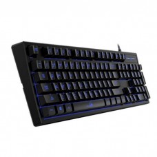 Клавиатура Scorpion K6, USB, BLK, RU, PLUGER switch gives a mechanical-feel, Blue backlit